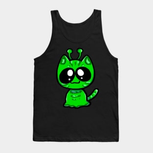 Gnarp Gnarp Alien Cat Tank Top